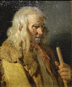 Jean-Jacques Monanteuil Portrait of a Breton Peasant oil painting artist